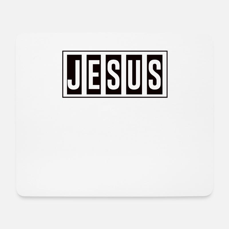 Christentum Jesus Religion Glaube Kreuz Gebet - Mousepad (Querformat) - Weiß