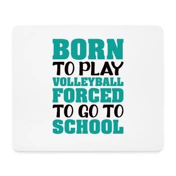 Volleyball volley serve volleyball player - Mouse Pad (horizontal) - white - Front