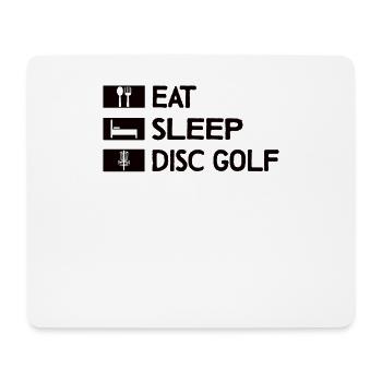 Disc Golf Disc-Golf Frisbee Baum Korb Abwurf - Mousepad (Querformat) - Weiß - Vorne