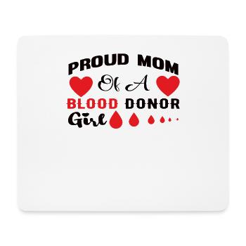 Blood donation Blood donation Blood donor Mama daughter - Mouse Pad (horizontal) - white - Front