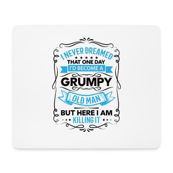 Opa Geschenkidee Opa weiß alles Spruch Großvater - Mousepad (Querformat) - Weiß - Vorne