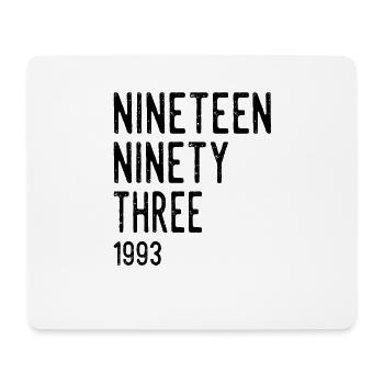Vintage 1993 Birthday Retro Vintage Gift - Mouse Pad (horizontal) - white - Front