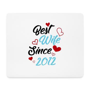 Anniversary Best Wife Since 2012 Wedding - Mouse Pad (horizontal) - white - Front