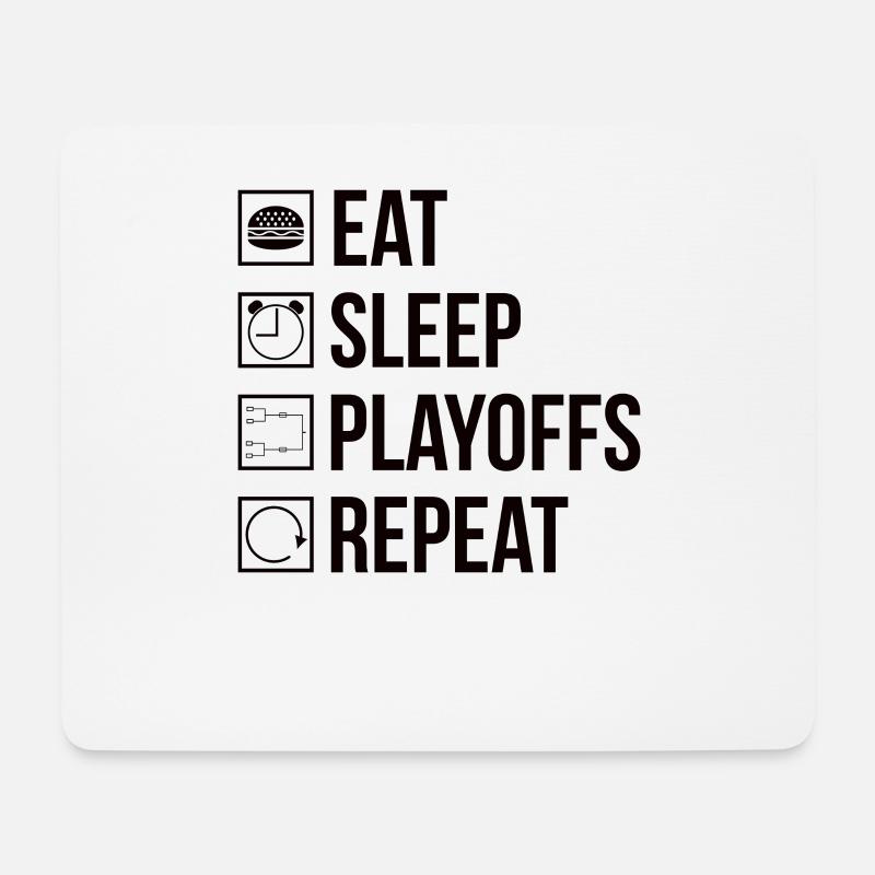 Eishockeyspieler Playoffs - Mousepad (Querformat) - Weiß