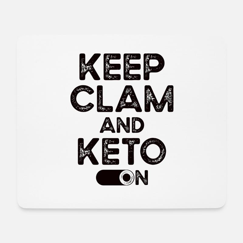Keto Diät - Mousepad (Querformat) - Weiß