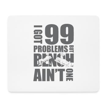 Bodybuilder Kraftsport Fitness Motiv - Mousepad (Querformat) - Weiß - Vorne