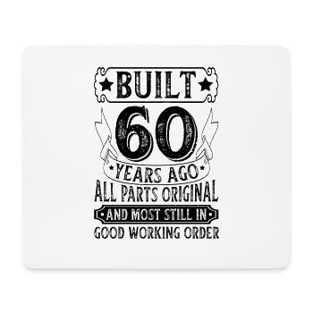 Geschenk zum 60 Geburtstag 60 Jahre Spruch - Mousepad (Querformat) - Weiß - Vorne