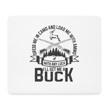 Jagen Jagdspruch & Jäger Geschenkidee - Mousepad (Querformat) - Weiß - Vorne