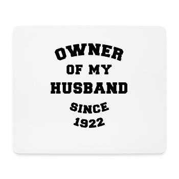Besitzer meines Mannes seit 1922 Hochzeitstag - Mousepad (Querformat) - Weiß - Vorne