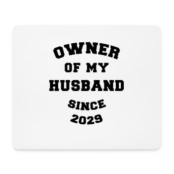 Inhaber meines Mannes seit 2029 Hochzeitstag - Mousepad (Querformat) - Weiß - Vorne