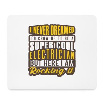 Lustige Elektriker Sprüche I Eliktriker - Mousepad (Querformat) - Weiß - Vorne