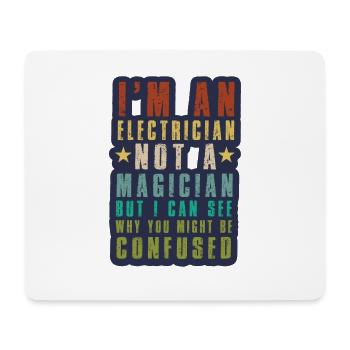 Lustige Elektriker Sprüche I Eliktriker - Mousepad (Querformat) - Weiß - Vorne
