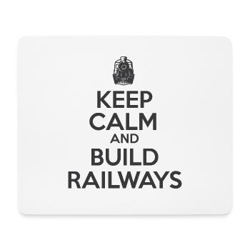 Lokführer Bahn Design I Model Eisenbahn - Mousepad (Querformat) - Weiß - Vorne