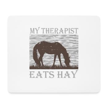Schönes Reiten Pferde Spruch für Reiter - Mousepad (Querformat) - Weiß - Vorne