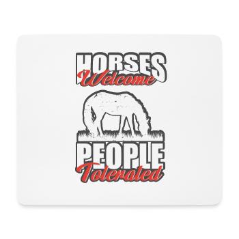 Schönes Reiten Pferde Spruch für Reiter - Mousepad (Querformat) - Weiß - Vorne