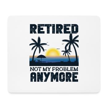 Rentner Sprüche & Geschenke Ruhestand - Mousepad (Querformat) - Weiß - Vorne