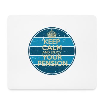Rentner Sprüche & Geschenke Ruhestand - Mousepad (Querformat) - Weiß - Vorne