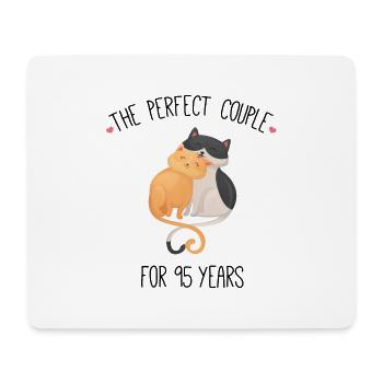 The Perfect Couple For 95 Years Wedding - Mouse Pad (horizontal) - white - Front
