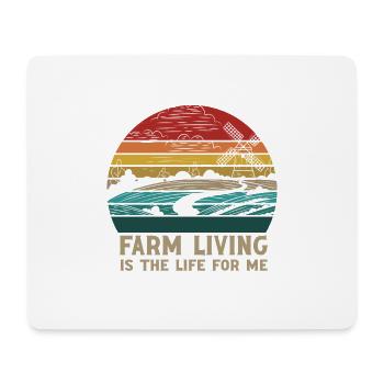 Lustiger Landwirt Spruch mit Traktor - Mousepad (Querformat) - Weiß - Vorne