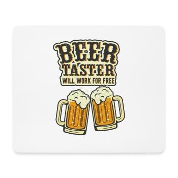 Feiern Bier Party Spruch I Biertrinken - Mousepad (Querformat) - Weiß - Vorne