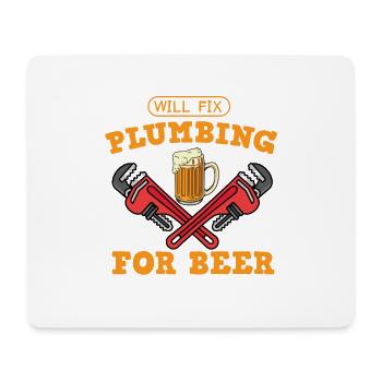 Handwerker Installateur Spruch Klempner - Mousepad (Querformat) - Weiß - Vorne