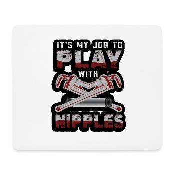 Handwerker Installateur Spruch Klempner - Mousepad (Querformat) - Weiß - Vorne