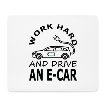 E-Auto fahren E-Auto Fahrer Spruch Geschenkidee - Mousepad (Querformat) - Weiß - Vorne