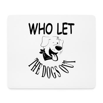 chien chien disant chien dresseur chien idée cadeau - Tapis de souris (format paysage) - blanc - Devant