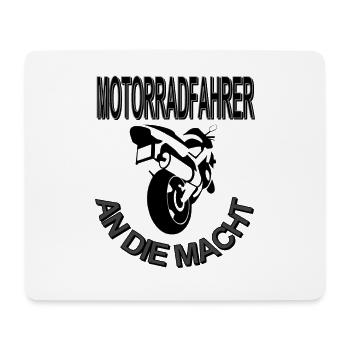 Motorrad fahrer Motorradfahrer Spruch Geschenkidee - Mousepad (Querformat) - Weiß - Vorne