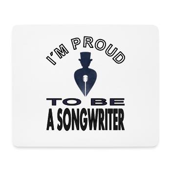 Auteur-compositeur Melody Maestro Chef d’orchestre Gift Idea - Tapis de souris (format paysage) - blanc - Devant