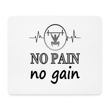 Fitness Fitnessstudio Muskel aufbauen Geschenkidee - Mousepad (Querformat) - Weiß - Vorne