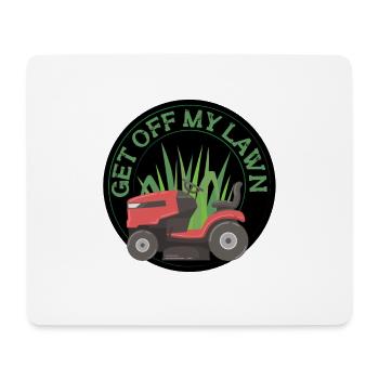 Rasenmäh Motiv I Rasenmäher für Gärtner - Mousepad (Querformat) - Weiß - Vorne