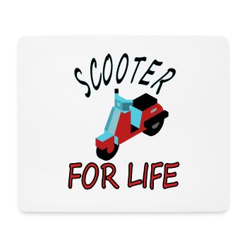 Rollerfahrer Roller fahren Zweirad Geschenkidee - Mousepad (Querformat) - Weiß - Vorne