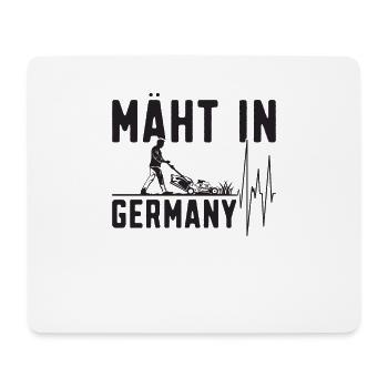 Mäht in Germany - Gartenarbeit - Mousepad (Querformat) - Weiß - Vorne