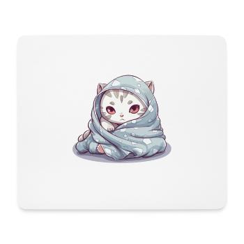 Chemise câline pour chats propriétaires chats mignons - Tapis de souris (format paysage) - blanc - Devant
