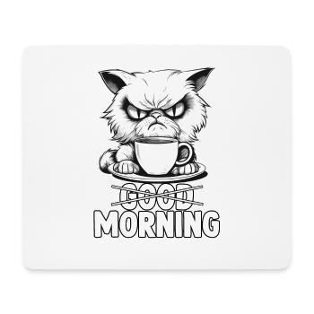 Cuddle shirt funny cats sayings morning grumpy - Mouse Pad (horizontal) - white - Front