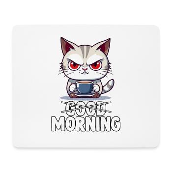 Cats saying morning muffle sleep shirt cats - Mousepad (Querformat) - Weiß - Vorne
