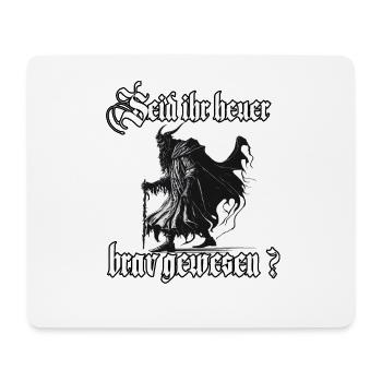 Gruseliges Krampus T-Shirt Böser Weihnachtsmann - Mousepad (Querformat) - Weiß - Vorne