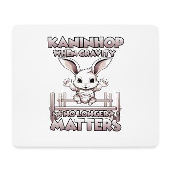 Kaninhop rabbit agility for your pet rabbit - Mouse Pad (horizontal) - white - Front