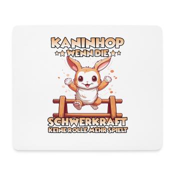 Kaninhop Geschenk für Kaninchenhalter Kaninhop - Mousepad (Querformat) - Weiß - Vorne