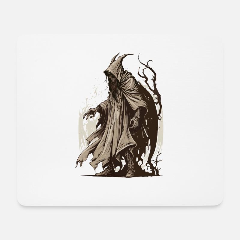 Krampus Böser Weihnachtsmann Dunkler Krampus - Mousepad (Querformat) - Weiß