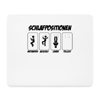 Polizist Geschenk Schichtarbeiter Polizist - Mousepad (Querformat) - Weiß - Vorne