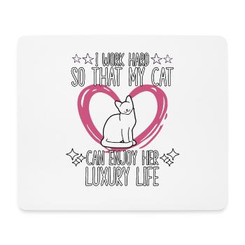 Chaton motif chats accessoires propriétaire de - Tapis de souris (format paysage) - blanc - Devant