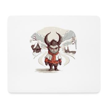 Krampus Böser Weihnachtsmann Kramperl Krampus - Mousepad (Querformat) - Weiß - Vorne