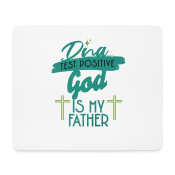 DNA Test God Is My Father - Mouse Pad (horizontal) - white - Front