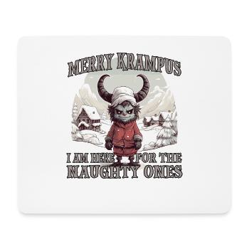 Krampus T Bayerischer Weihnachtsmann Kramperl - Mousepad (Querformat) - Weiß - Vorne