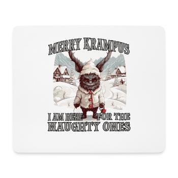 Krampus Maske | Kawaii Kramperl | Weihachtsmann - Mousepad (Querformat) - Weiß - Vorne