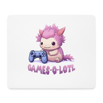 Kawaii Axolotl Gamer T | Anime Gamer T | Axolotl - Tapis de souris (format paysage) - blanc - Devant