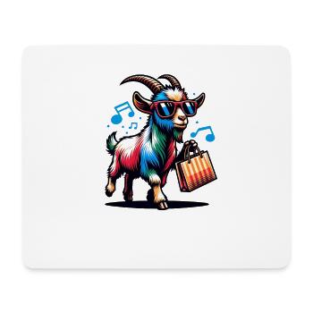 Shopping Goats Queen Design - Mouse Pad (horizontal) - white - Front
