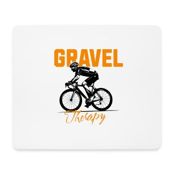 Thérapie par vélo de gravier Est. 2024 - Tapis de souris (format paysage) - blanc - Devant